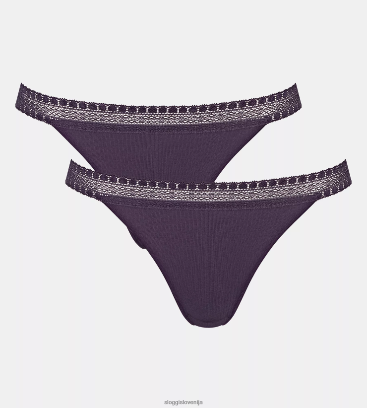 hlacke_sloggi_go_rebraste_brazilske_hlacke_zenske_borovnica_z0xz48354.png hlačke | sloggi go rebraste brazilske hlačke ženske borovnica Z0XZ48354 - Image 1