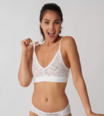 nedrčki | sloggi go allround čipkasti bralette ženske bela Z0XZ48503 - Image 5