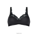 nedrčki | sloggi romantični bralette ženske Črna Z0XZ48502