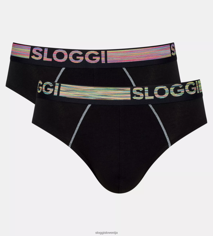 spodnje perilo sloggi go abc naravne midi hlačke moški Črna Z0XZ48798 - Image 3