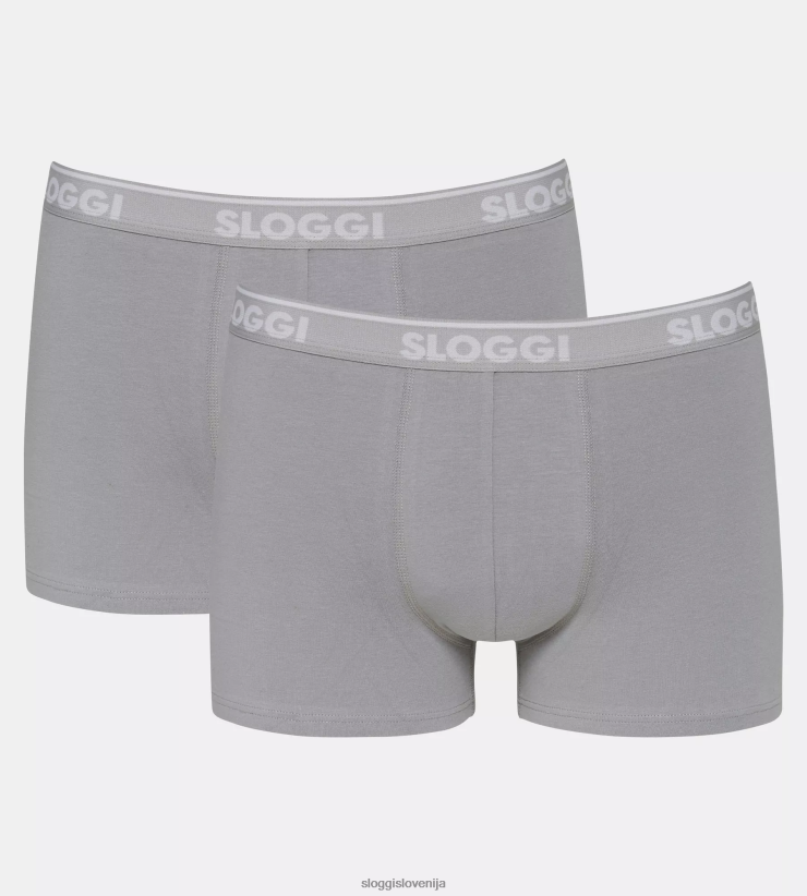 spodnje perilo sloggi pojdi abc kratke hlače moški kamnito siva Z0XZ48913 - Image 1